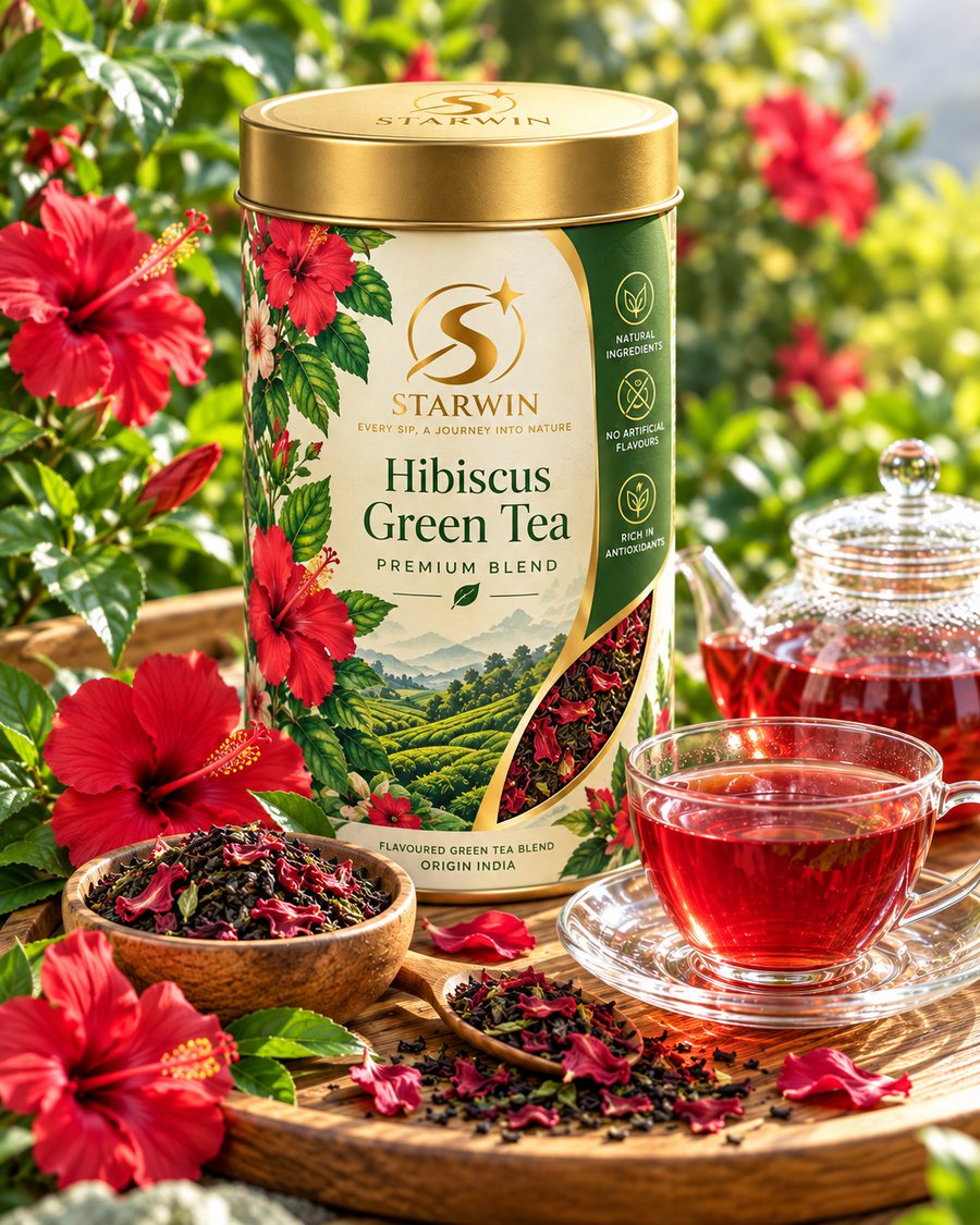 Hibiscus Green Tea