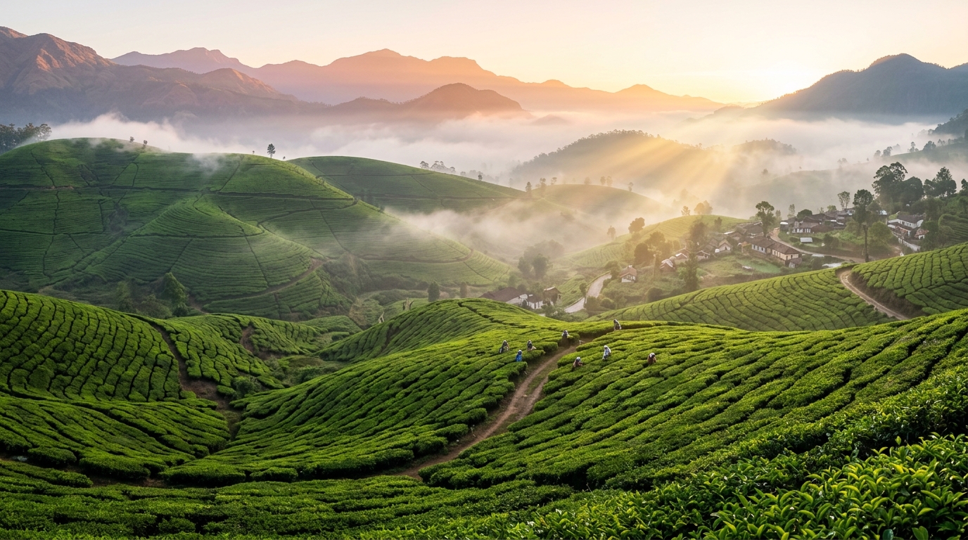 Tea estate landscape